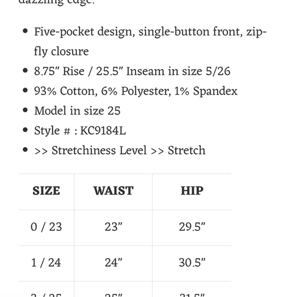 KanCan JANINE MID RISE CROPPED SKINNY JEANS Size 3 / 25 Cotton Blend Stretch - Picture 2 of 7